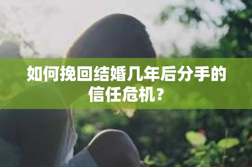 如何挽回结婚几年后分手的信任危机? 如何挽回结婚几年后分手的信任危机?