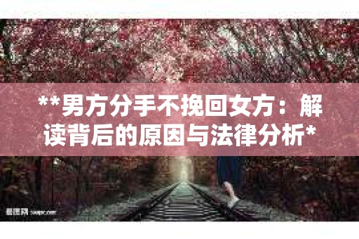 **男方分手不挽回女方：解读背后的原因与法律分析**