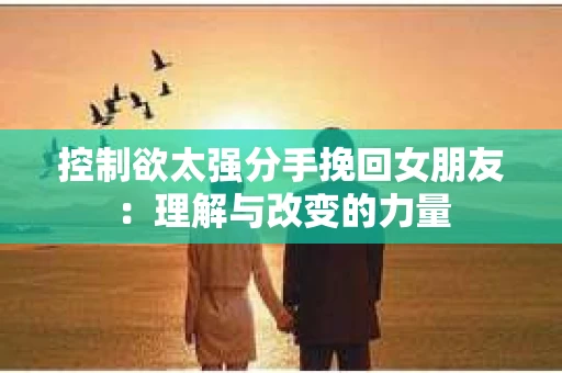 控制欲太强分手挽回女朋友：理解与改变的力量