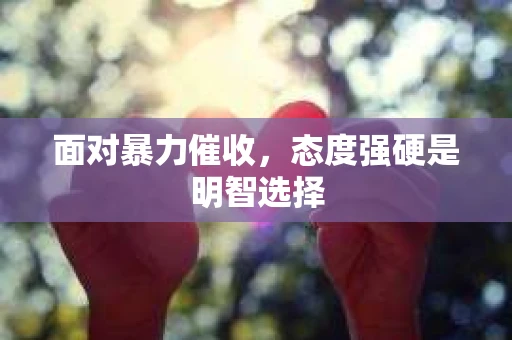 面对暴力催收，态度强硬是明智选择