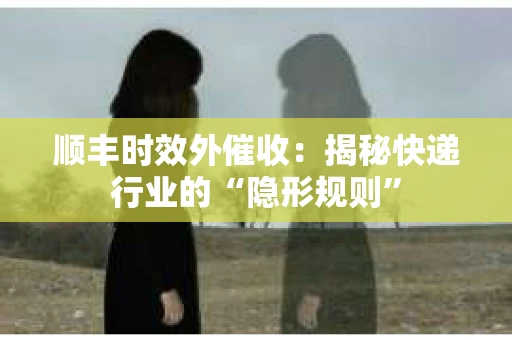 顺丰时效外催收：揭秘快递行业的“隐形规则”