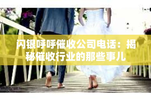 闪银呼呼催收公司电话：揭秘催收行业的那些事儿