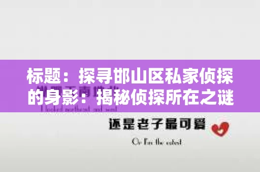 标题：探寻邯山区私家侦探的身影：揭秘侦探所在之谜
