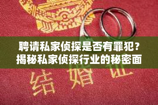 聘请私家侦探是否有罪犯？揭秘私家侦探行业的秘密面纱