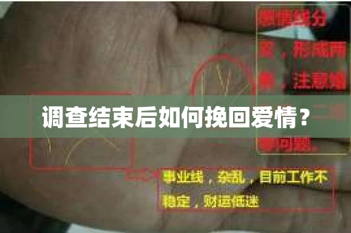 调查结束后如何挽回爱情? 调查结束后如何挽回爱情?