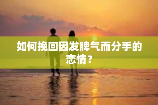 如何挽回因发脾气而分手的恋情? 如何挽回因发脾气而分手的恋情?