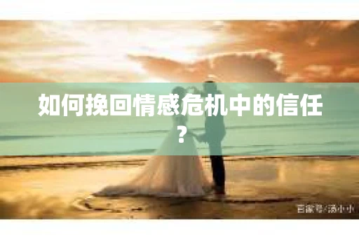 如何挽回情感危机中的信任？