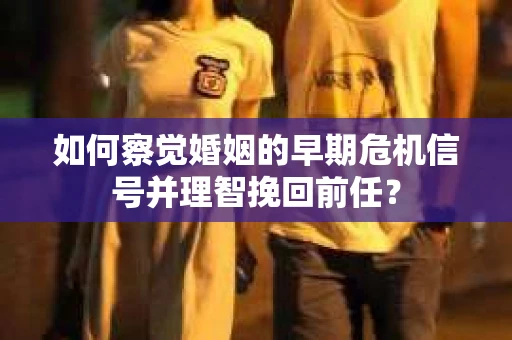 如何察觉婚姻的早期危机信号并理智挽回前任？