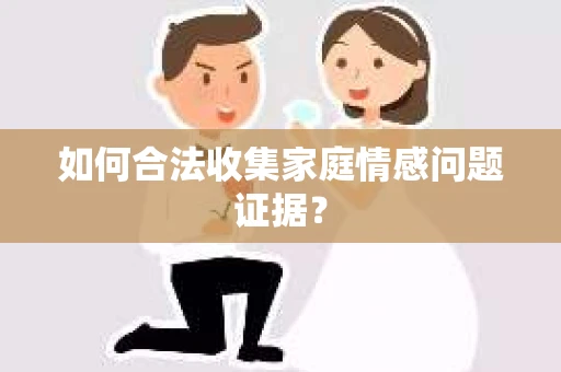 如何合法收集家庭情感问题证据？