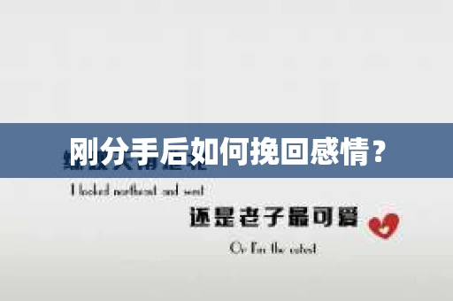刚分手后如何挽回感情？